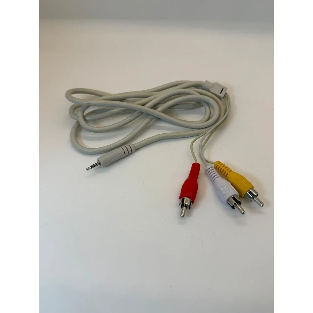 VTG 3.5mm to 3 RCA AV Composite Audio Video‎ Cable Adapter NOS Retro Gaming